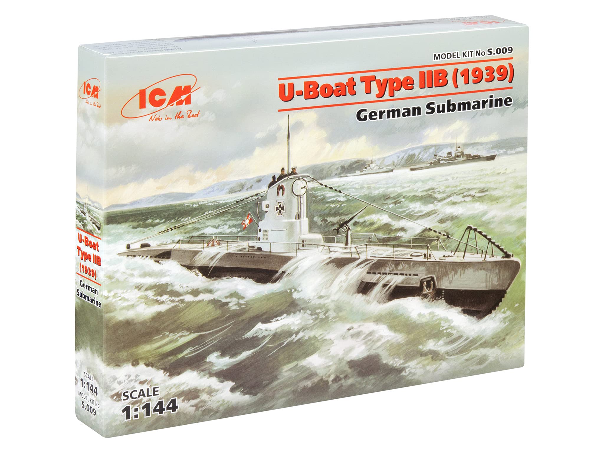 ICM 1:144 - U-Boat Type IIB (1939), German Submarine