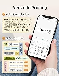 Makeid Label Maker Machine with Tape - Compatible