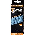 Elite Hockey PRO-X7 Wide Molded Tip Cotton Hockey Skate Laces (Color, Size Choice)