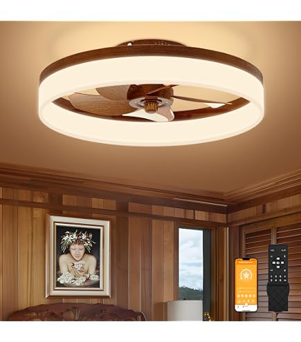 thumbnail image 2 of KDZ Low Profile Ceiling Fans With Lights And Remote... 2 of 9