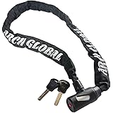 ARCH GLOBAL 自転車 鍵 チェーンロック【 サイクル店員推奨 】 100cm < 2019 最新 改良 コンパクトモデル > サドルバッグ収納可 特殊ディンプルキー 【 メーカー正規品 一年保証 】