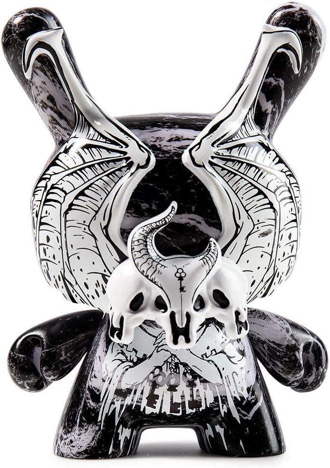 Dunny KidRobot Arcane Divination Azazel Black Marble 5" by Jon-Paul Kaiser
