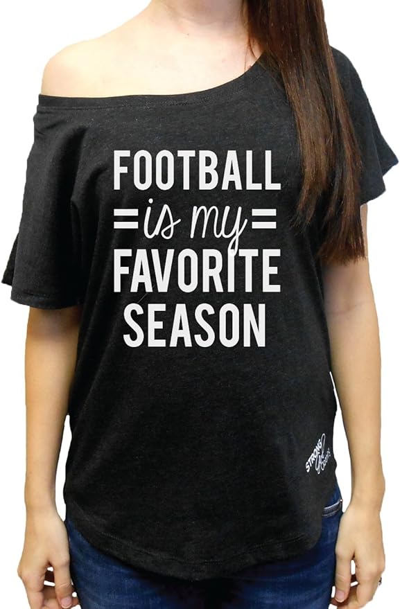 Amazon.com: SGC Women's Football is My Favorite Season T-Shirt: Clothing
