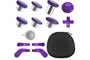 HUIFUNGCOS Elite Series 2 Controller Accessories Kit - 13 in 1 Thumbsticks, D-Pads, Paddles for Xbox Elite Series 2 Core (Purple)