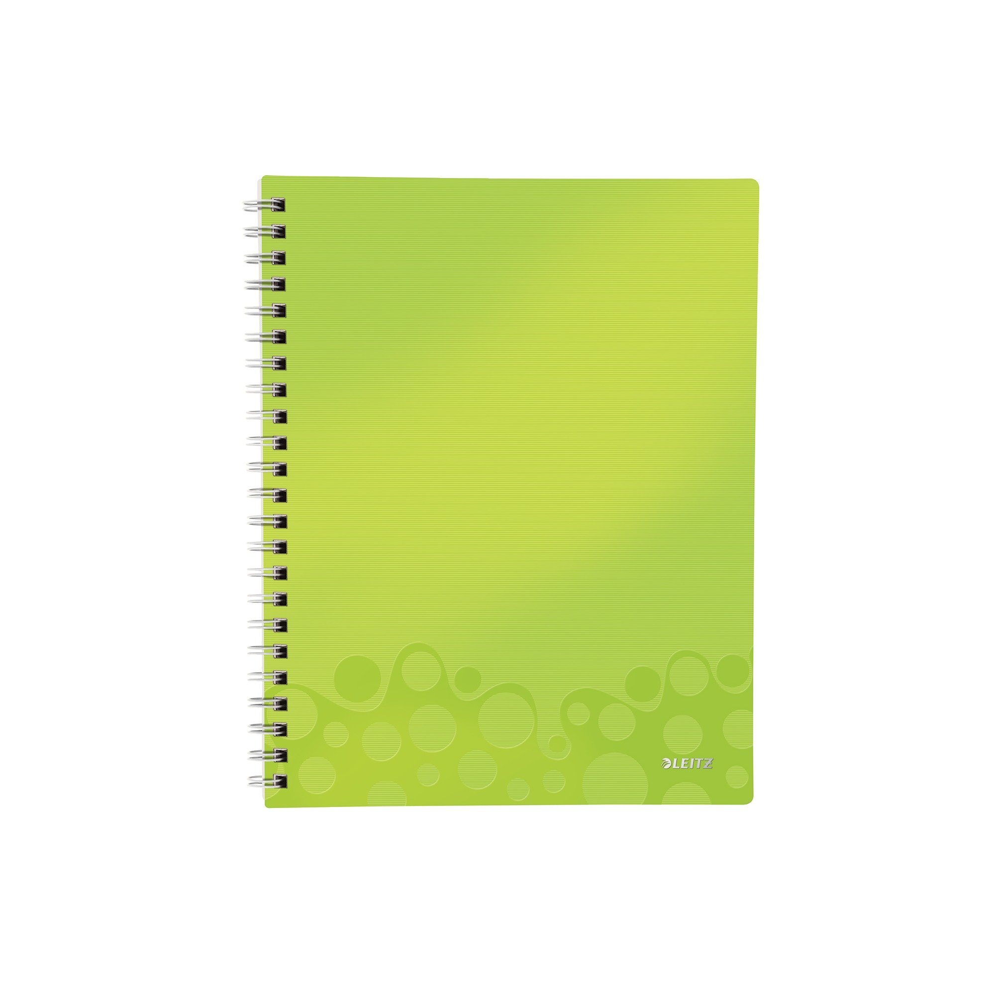 Leitz Wow A4 Get Organized Squared Notebook - Metallic Green