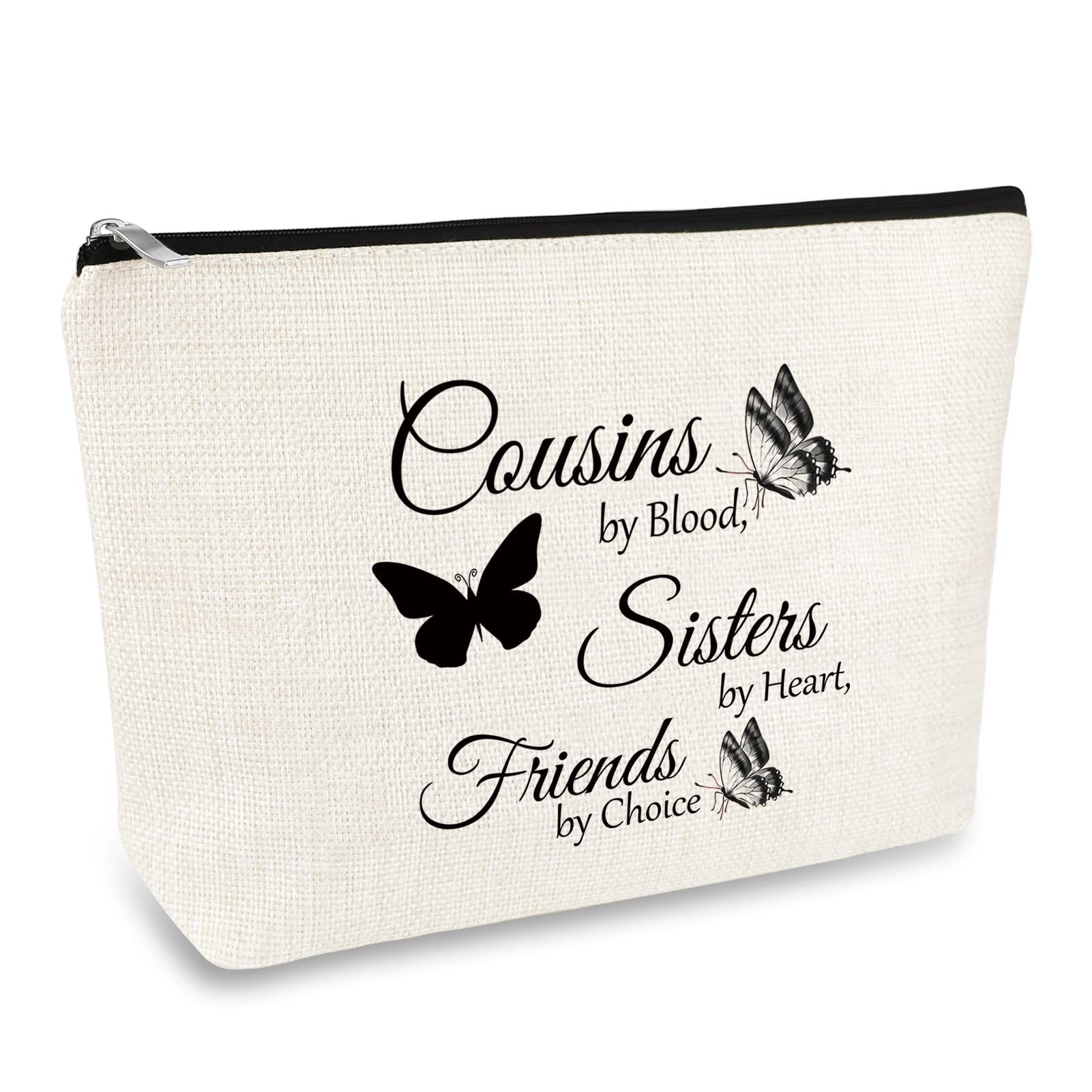 Best Cousin Gifts for Women Cosmetic Bag Cousin Birthday Gifts Sister Gift from Sister Makeup Bags Christmas Wedding Graduation Gift for Her Friends Friendship Present Travel Cosmetic Pouch
