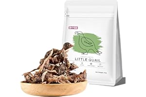 BNYEE 7 OZ Freeze Dried Little Quail Treats for Dogs Cats, High Protein Raw Dog Food, Single Fresh Ingredient Treats, Rawhide Free