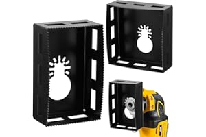 2 Pcs Square Slot Cutter, Drywall Outlet Cutter for Dewalt 20V & Milwaukee M18 Oscillating Multi-Tools, Hardened Steel Electr