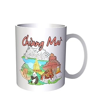 Chiang mai viajes tailandia tailandés vacaciones 330 ml taza uu99: Amazon.es: Hogar