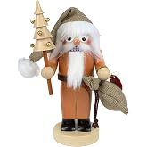 Steinbach Nutcracker Chubby Santa Claus Natural - Christmas Decorations Indoor - Collector's Item - Home Decor - Made in Germany - 10.63 inch