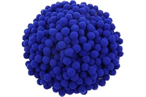 Lawie 500 PCS 2cm 0.8 Inch Christmas Rainbow Colors Large Pom Poms Arts and Crafts Party Craft Pom Pom Balls Ornaments Pompoms for Crafts DIY Puff Balls Pompom Maker Bulk Decorative Accessories