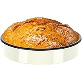 MCCSI10 inch Enamel Cake Pan Round Roasting Pan h Roaster Tray Non-Stick High Temperature Resistance Cookware for Baking Bread Pie Oven Dishwasher Safe, Easter Valentine Mother's Day Gift Bundt Pan