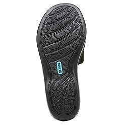 BZees Womens Dynasty Bright Wedge Sandal Black