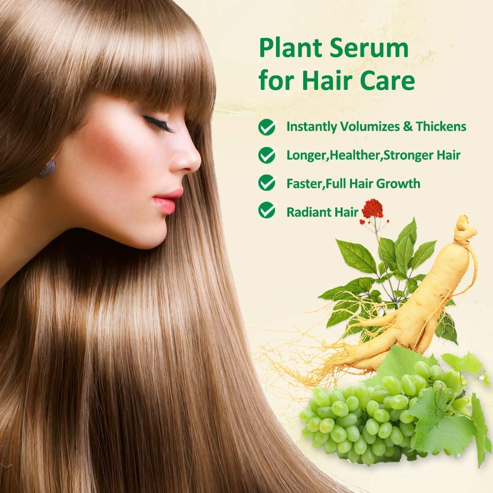5 PACK Hair Growth Serum, 2021 Biotin Hair Growth Oil, Hair Growth Ginger Serum for Men and Women, Hair Growth Treatment, Ginger Oil for Hair Growth, Hair Loss Treatment, Promotes Thicker, Stronger Hair : Beauty