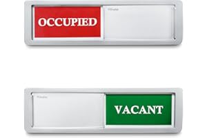 Privacy Sign, Premium Vacant Occupied Sign for Bathroom Door Home Office Restroom Conference Hotles Hospital, Slider Door Ind