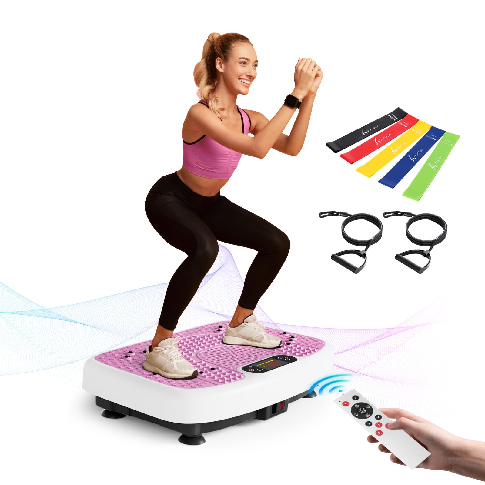 SoftGym Vibration Plate Exercise Machine for