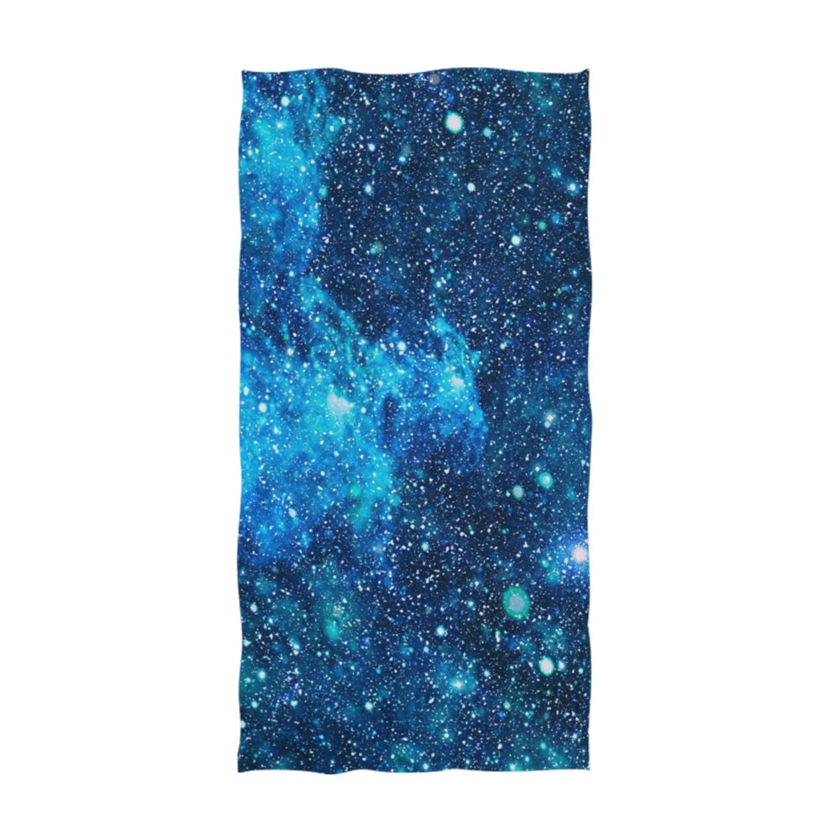 Naanle Beautiful Outer Space Nebula Print Soft Bath Towel Highly Absorbent Large Hand Towels Multipurpose for Bathroom, Hotel, Gym and Spa (16" x 30")