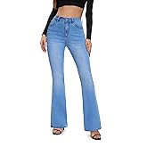 FLYING BANANA Women's High Waisted Butt Lifting Stretch Bootcut Jeans