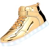 APTESOL Unisex LED Shoes High Top Light Up Sneakers