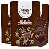ChocZero Semisweet Vegan Dark Chocolate - 50% Cacao - Keto Friendly (3 bags, 30 pieces)