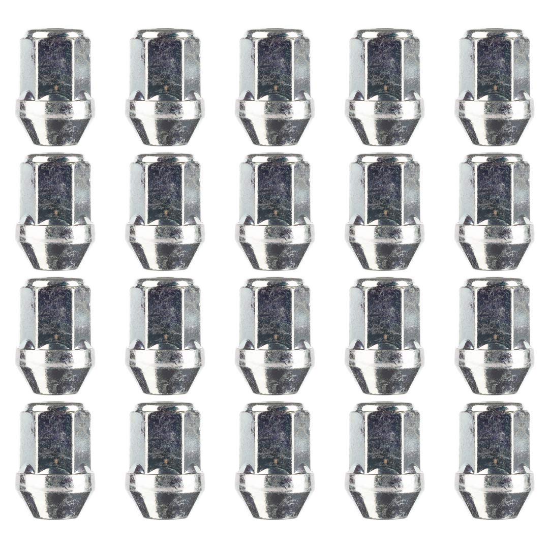 Ellis Excellence Set of 20 M12 x 1.5, 19mm Hex Alloy Wheel Nuts, Compatible With Ford & More