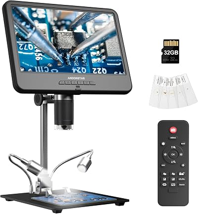 Andonstar AD210 10.1 Inch LCD Digital Microscope with 32G Card