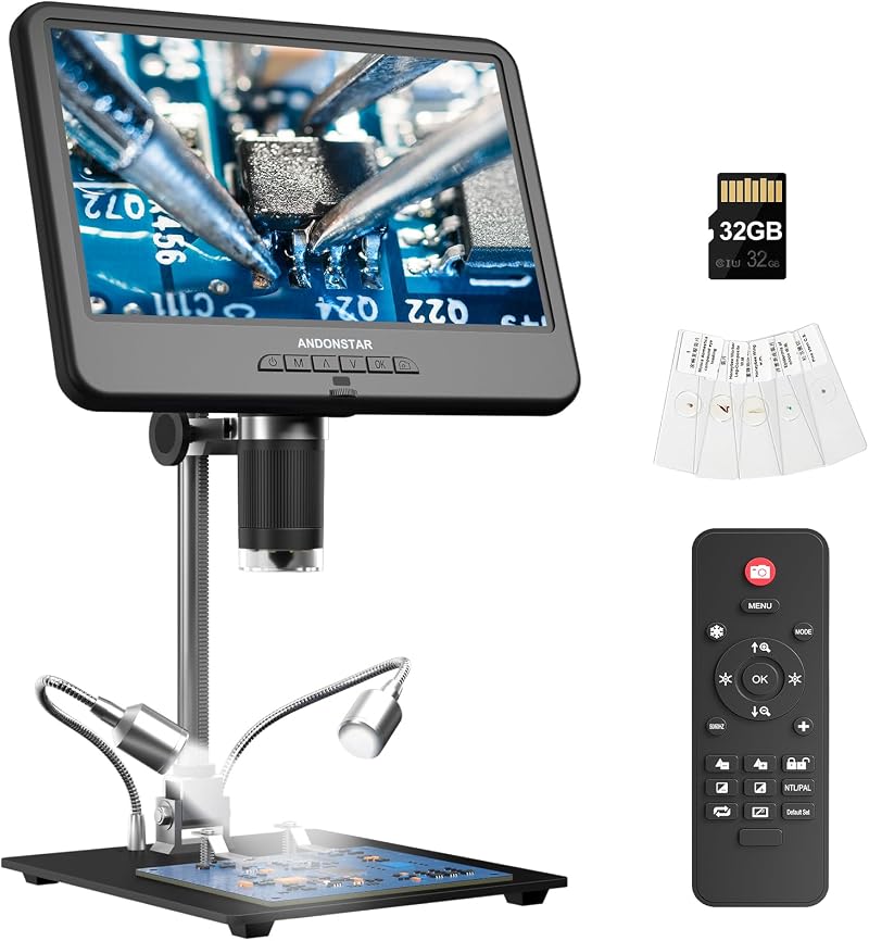 Andonstar AD210 10.1 Inch LCD Digital Microscope with 32G Card