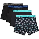 Calvin Klein Kids Boys' Performance Boxer Brief Underwear 4-Pack