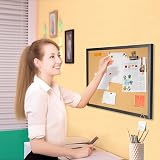 OWLKELA Cork Board 60x40cm with Black Frame Bulletin Vision Board view 7