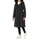 Kenneth Cole Women's Belted Puffer Trench Coat