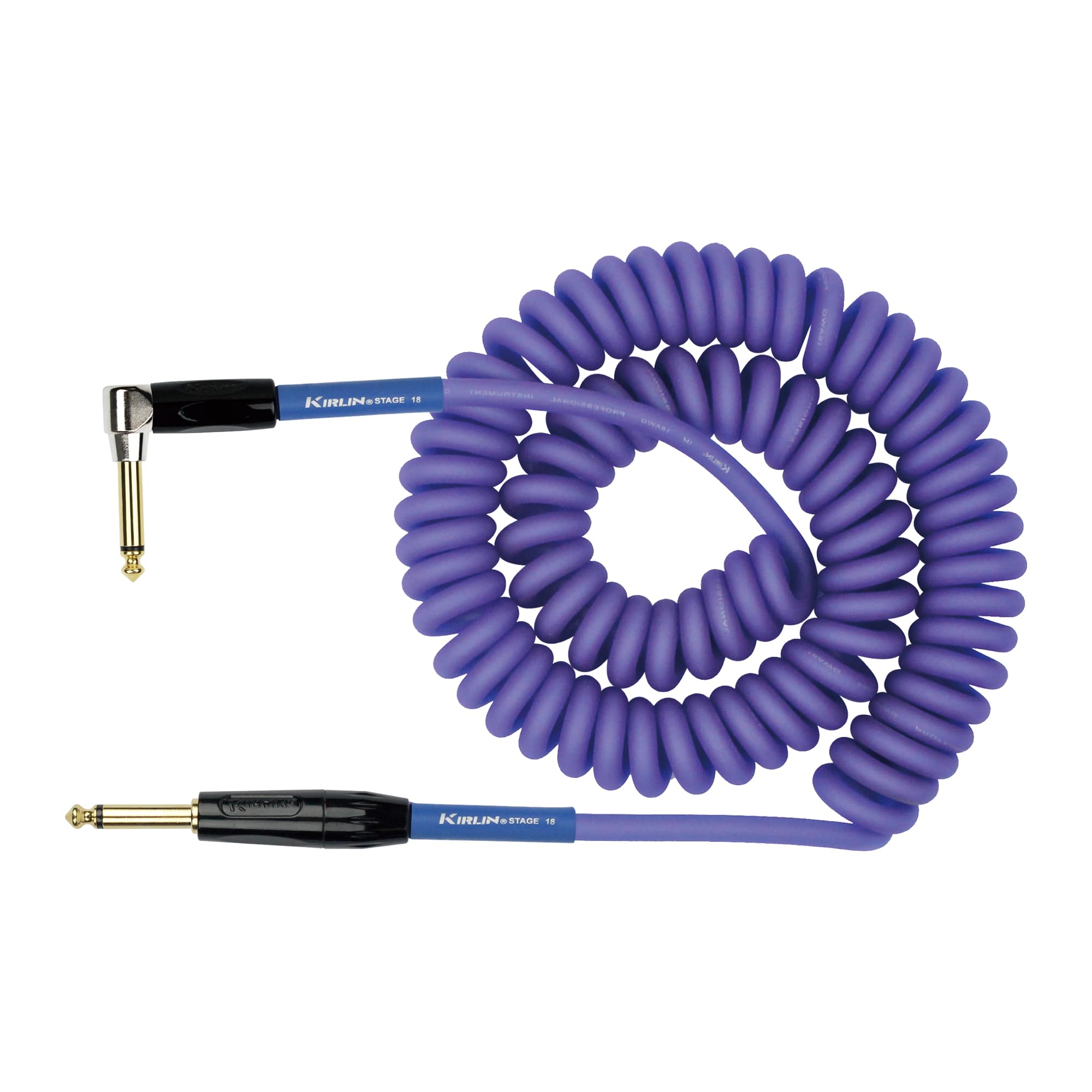 Kirlin IMK-182BFGL/BLF Premium Coil Cable - 30ft PURPLE