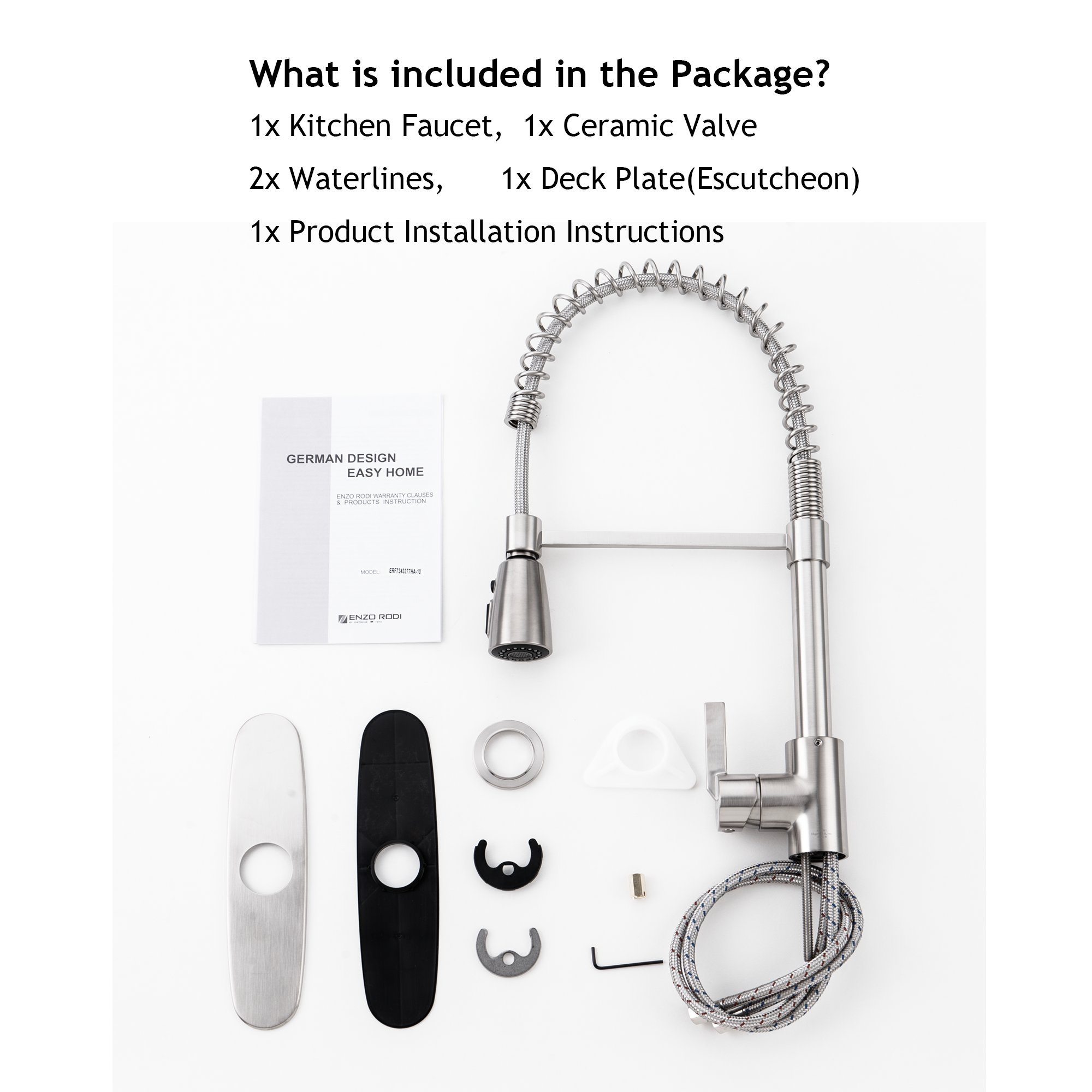 Enzo Rodi Kitchen Faucets Commercial Solid Brass Single Handle