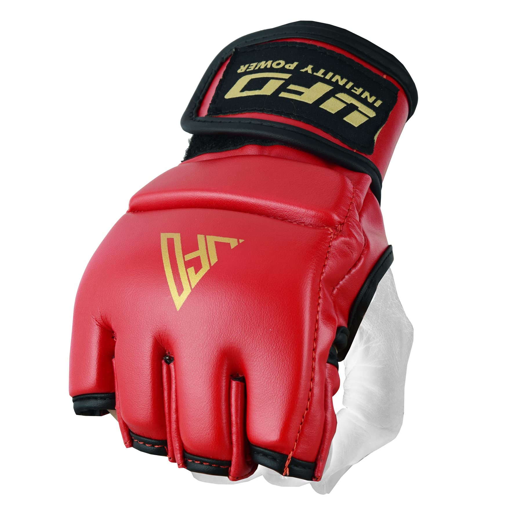 MMA Grappling Gloves Boxing Sparring Punch Martial Art Training Gloves (Red, SMALL= 5 to 6 Years)