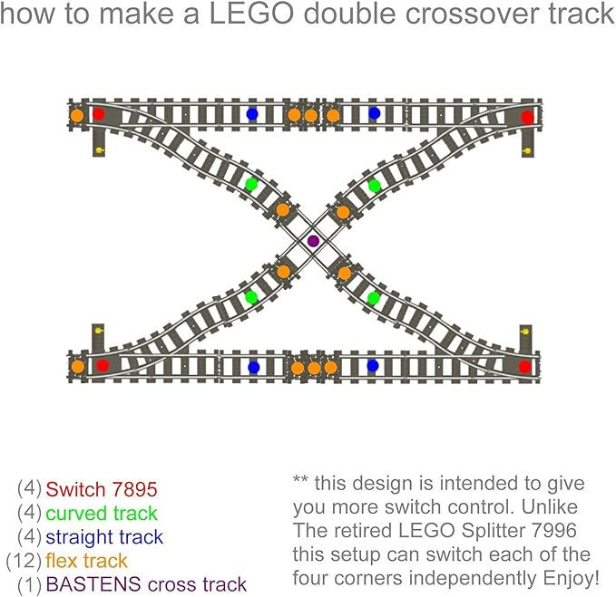 lego double crossover track