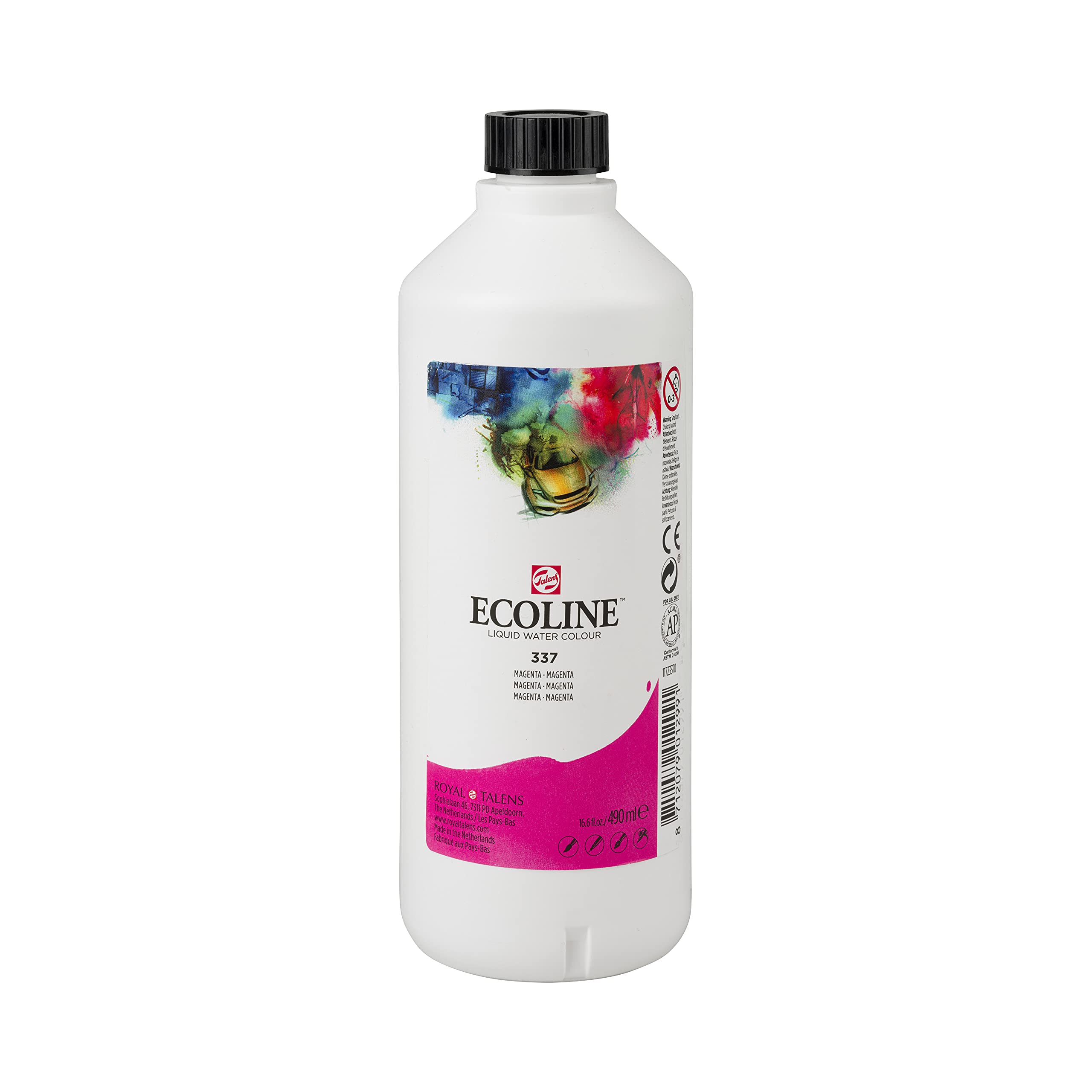 Ecoline Liquid Watercolour Bottle 490 ml Magenta 337 (11723370) — image 1