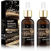 Olavita Liquid Solution Anti Aging Serum–Olavita Face Serum,Intensely firms skin,Smooths Fine Lines and Hydrates, For Women with Mature and Daily Skincare (2pcs) (Black)
