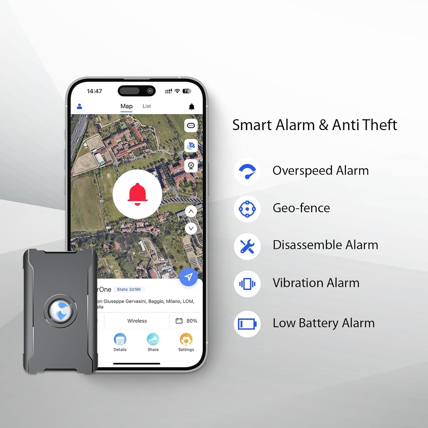 4G GPS Tracker for Vehicles Car Kids Assets, Car Tracker Device Hidden Tracking Devices for Cars Hidden Subscription Needed 10S Update Strong Magnetic Long Battery Life up
