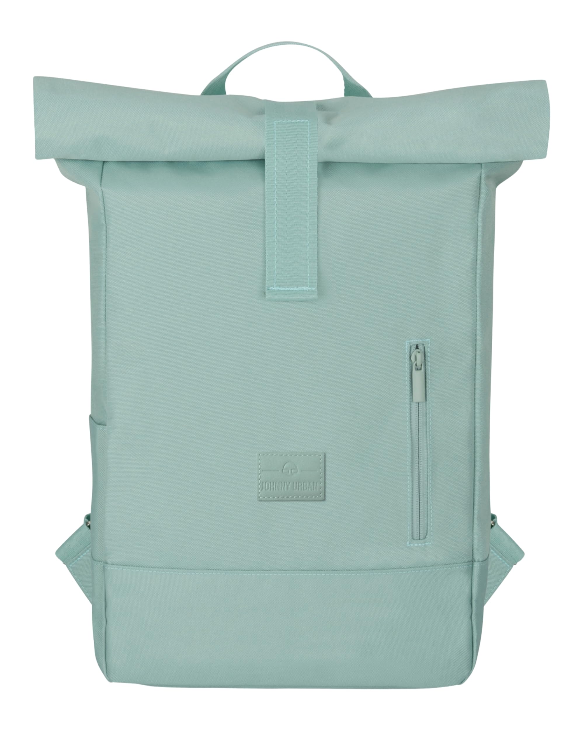 Johnny Urban Roll Top Backpack Women & Men Mint - Robin Medium - Durable Rolltop Daypack - Casual Rucksack Day Bag - 16 Inch Laptop Compartment - Water-Repellent