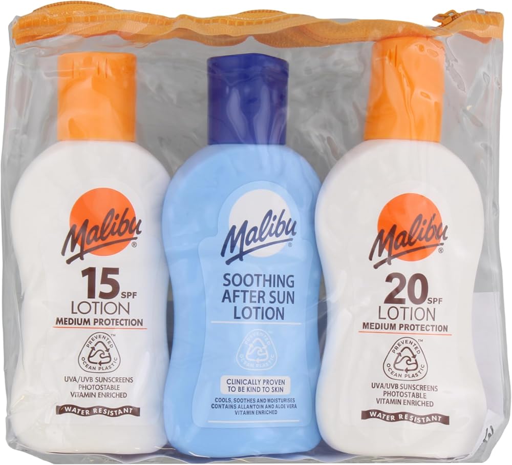 Malibu Sun Travel Essentials SPF 15/20 Lotion + After Sun 3x100ml