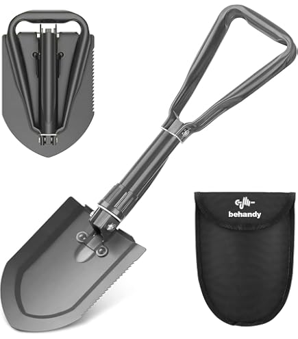 Amazon.com: BEHANDY Folding Shovel, Collapsible Shovel for Car