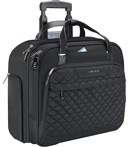 EMPSIGN ローリングブリーフケース ラップトップバッグ、17.3インチ Amazon.com: EMPSIGN Rolling Briefcase Laptop Bag,17.3
