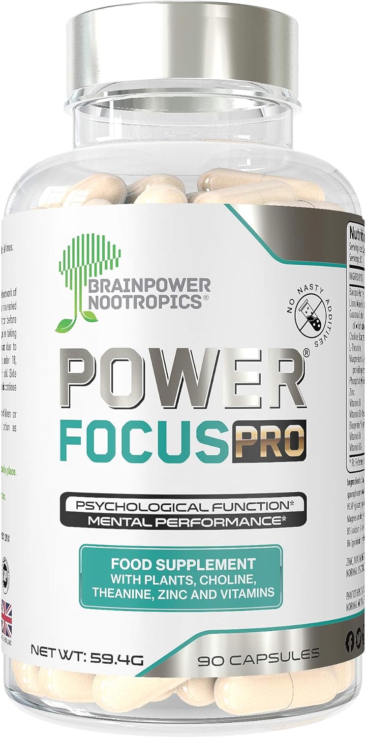 PowerFocus Pro® 1 Nootropic Herbal Brain Supplement with Vitamins