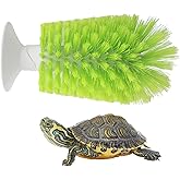 Turtle Scrub Brush, Turtle Scratches Back Brush Turtle Shell Cleaning Brush Red Eared Slider Turtle Exfoliate Brush Tank Suct
