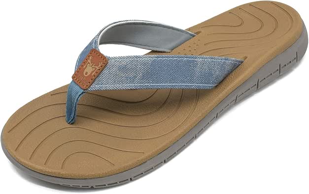 Amazon.com | KUAILU Women's Non-Slip Casual Flip Flop Thong Sandals | Flip-Flops