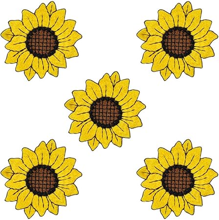 Amazon Sekusii 刺繍 アップリケ 縫製 Diy 服 ワッペン おしゃれ 花 ひまわり 黄色 工芸品の装飾 人気セット 刺繍パッチ 立体 縫い付ける アップリケ Diy 手芸 手作り ハンドメイド 服 小物づくり 幼稚園 保育園 お祝い ギフト F ワッペン アップリケ