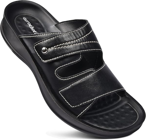 AEROTHOTIC Women�s Orthotic Arch Support Slide Sandals (US
