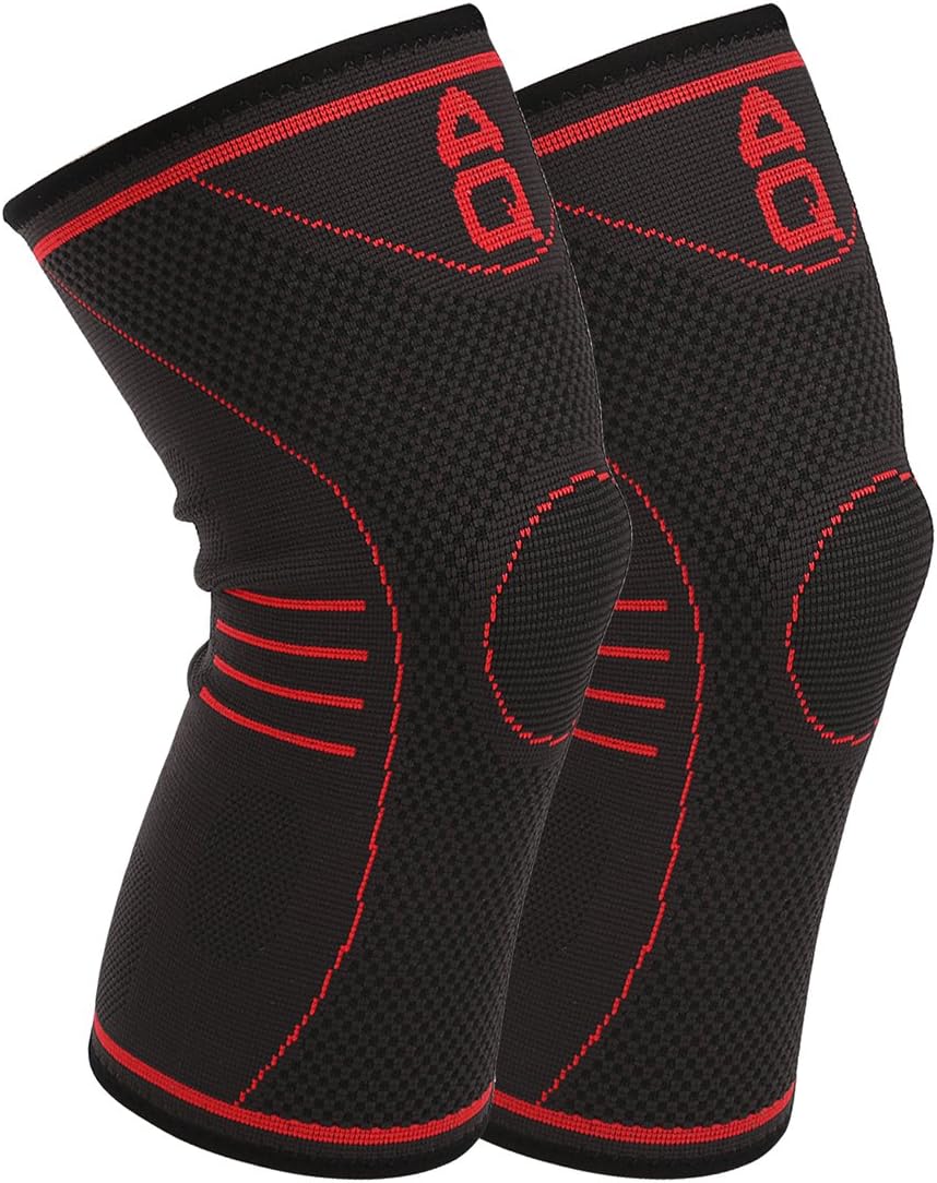 JIEXING Copper Knee Compression Sleeves Brace Support for Arthritis Support,Joint Pain Relief ,Injury Recovery,Idea for Running, Jogging,Walking, Hiking Sports.Wear Anywhere