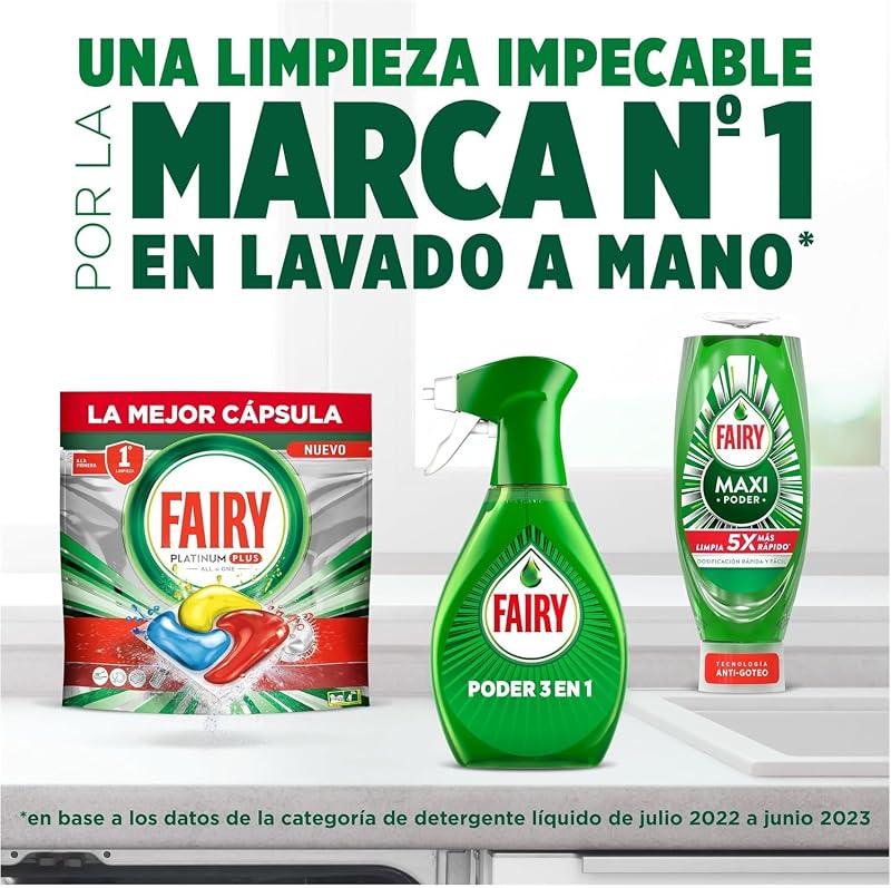 Fairy Original All-In-One Dishwasher Cápsulas, Limão, 5 x (21+20) Cápsulas, Eficaz Mesmo em Graxa Seca