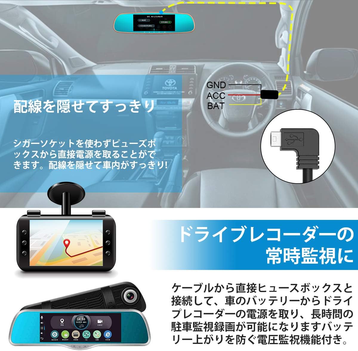 車の内部に防犯カメラ 車へのいたずら