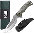 KHU Fixed Blade Knife Tactical, Hunting Knife EDC knife Survival Knife 440C Steel Nylon Plastic Handle, Outdoor Hunting Camping Accessories Camping Gear With Kydex Sheath - 28A